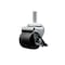 Service Caster Low Profile Polyolefin 2'' Wheel 1/2'' Threaded Stem Caster with Brake SCC-TS04S211316-POS-SLB-121315 - alternate 1